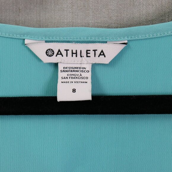 Athleta Expedition Dress Womens 8 Athletic Dress Built-In Shorts Aqua Green - Picture 2 of 10